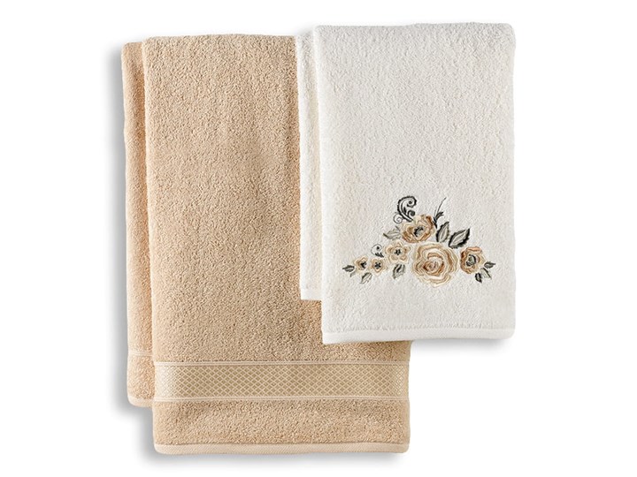 Bilge Ręcznik bawełniany frotte ELVIN/3310/beige 50x90+70x140 kpl. Komplet ręczników 50x90 cm Bawełna 70x140 cm Ręcznik kąpielowy Kolor Beżowy