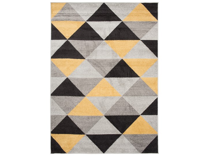 Dywan Nowoczesny Geometryczny Szary Żółty Lazur 57982 160 x 220 cm
