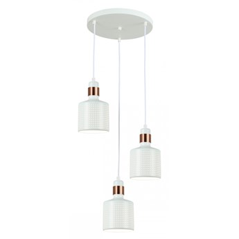 RESTENZA 3 lampa wisząca 3 x 40W E27 sufitowa nowoczesna prosta biała metalowa ITALUX PND-2439-3-WH