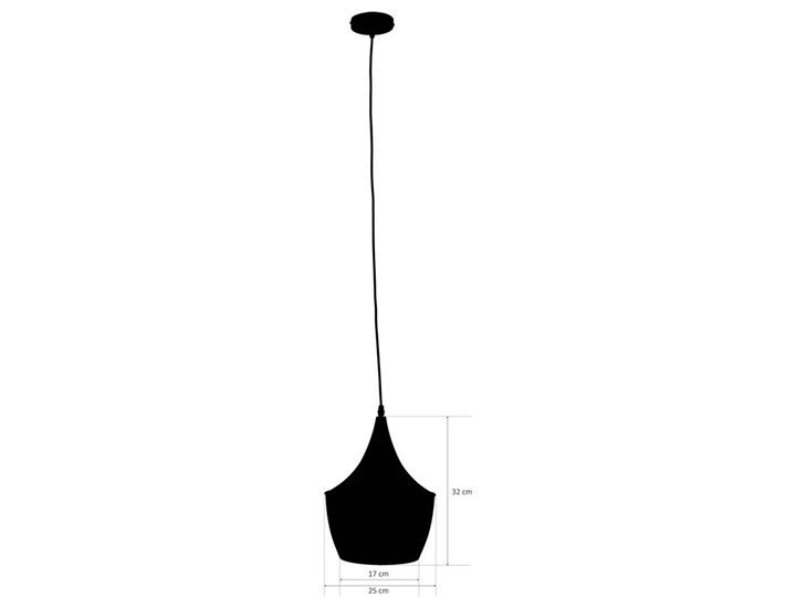 Lampa wisząca TRINA E27 czarna pozłacana EDO777201 EDO Stal Szkło Metal Lampa z kloszem Lampa inspirowana Tkanina Pomieszczenie Kuchnia