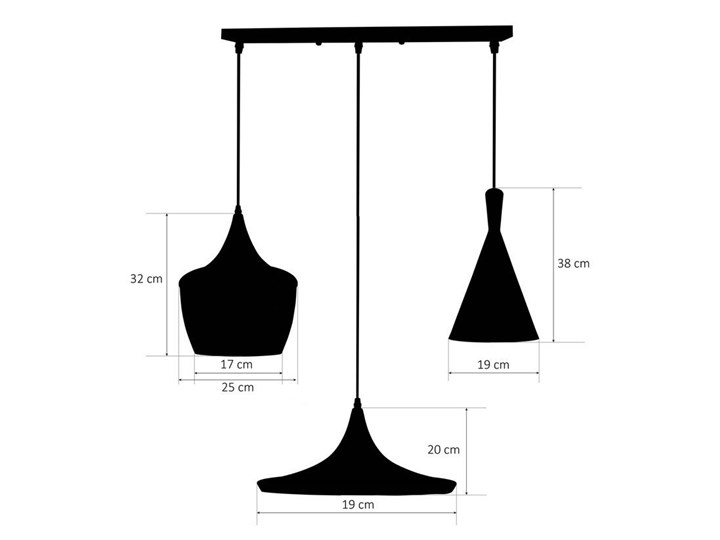 Lampa wisząca LACRI SQ 3xE27 czarna pozłacana EDO777181 EDO Stal Funkcje Brak dodatkowych funkcji Metal Lampa z kloszem Szkło Tkanina Lampa inspirowana Pomieszczenie Kuchnia