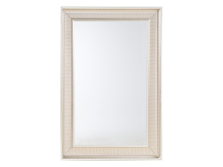 Lustro wiszące złote 60 x 90 cm syntetyczna rama styl nowoczesny glam Ścienne Prostokątne Lustro z ramą Pomieszczenie Sypialnia