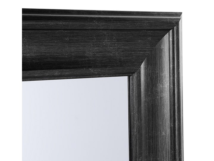Lustro ścienne wiszące czarne 51 x 141 cm syntetyczna rama styl skandynawski minimalistyczny Pomieszczenie Salon Prostokątne Kolor Czarny
