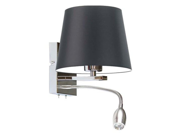 KINKIET LED MIKKA STOŻEK WELUR GOLDEN Metal Tkanina Kinkiet z abażurem Kategoria Lampy ścienne