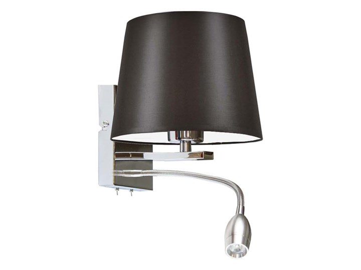 KINKIET LED MIKKA STOŻEK WELUR GOLDEN Styl Nowoczesny Kinkiet z abażurem Metal Tkanina Kategoria Lampy ścienne