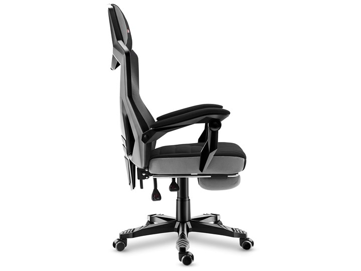 Fotel Gamingowy HUZARO COMBAT 3.0 Grey Tkanina Metal Tworzywo sztuczne Kolor Szary