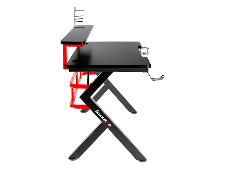 Biurko Gamingowe Huzaro Hero 5.0 Red Aluminium Biurko z nadstawką Głębokość 60 cm Stal Szerokość 120 cm Kategoria Biurka