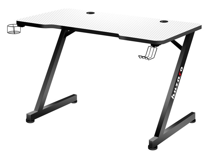 Biurko Gamingowe Huzaro Hero 2.5 White Szerokość 120 cm Stal Aluminium Głębokość 60 cm Kategoria Biurka Kolor Biały