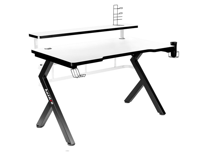Biurko Gamingowe Huzaro Hero 5.0 White Aluminium Głębokość 60 cm Stal Kolor Biały Biurko z nadstawką Szerokość 120 cm Kategoria Biurka