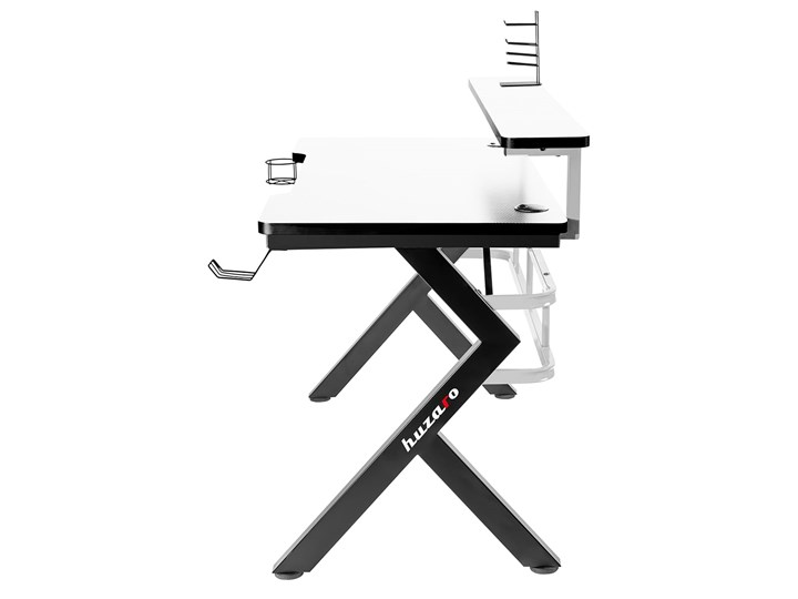 Biurko Gamingowe Huzaro Hero 5.0 White Głębokość 60 cm Biurko z nadstawką Stal Szerokość 120 cm Aluminium Pomieszczenie Pokój nastolatka