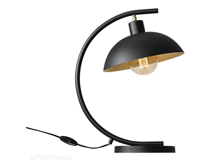 Czarna industrialna - loftowa lampa stojąca (biurkowa 1xE27) Aldex (Espace) 1036B1 Lampa biurkowa Wysokość 40 cm Lampa z kloszem Styl Klasyczny Kolor Czarny