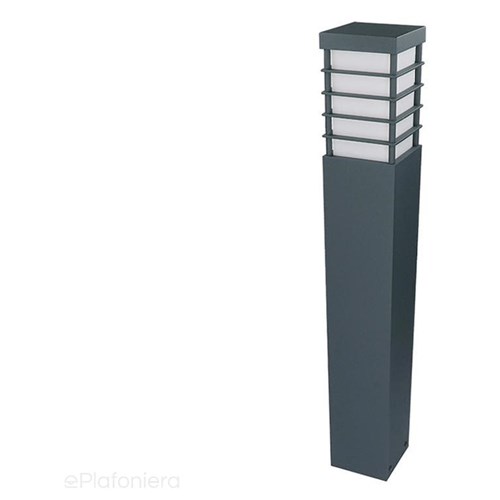 Zewnętrzna lampa ogrodowa stojąca - słupek 30/55/80 (10x10cm, 1xE27) Radex (Meriva), Grafitowy / 55 cm