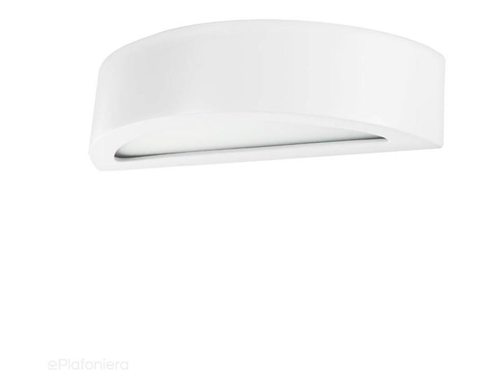 Biały, nowoczesny kinkiet do salonu sypialni (40cm, 1x E27) Lampex (Lumi) 685/K40 BIA