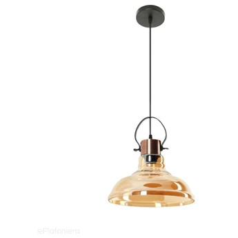 Miodowy klosz - lampa wisząca do salonu sypialni (1x E27) Lampex (Mandy) 768/1
