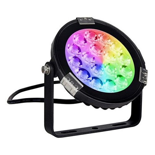 Reflektor kierunkowy, lampa ogrodowa zewnętrzna IP 66 (9W, RGB + 2700K-6500K) (system 12V LED) Moni