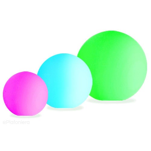 Lampa ogrodowa zewnętrzna - KULA (30/40/50cm) IP 44 (RGB + 3000K) (system 12V LED) Round, 40cm