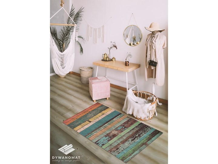 Modny winylowy dywan Kolorowe deski 60x90 cm 80x120 cm Dywany Prostokątny Kolor Wielokolorowy