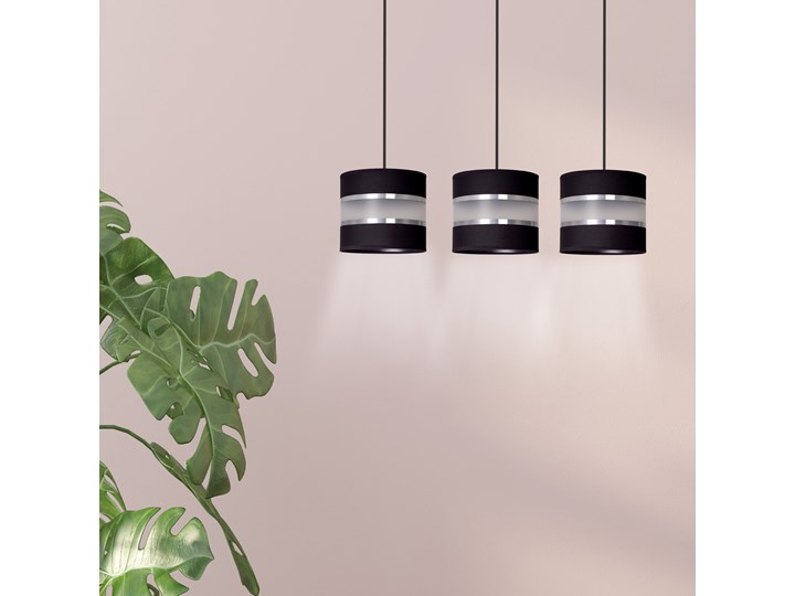 LARO 3 BLACK lampa wisząca abażury regulowana wysokość nowoczesna Funkcje Brak dodatkowych funkcji Lampa z abażurem Metal Kategoria Lampy wiszące