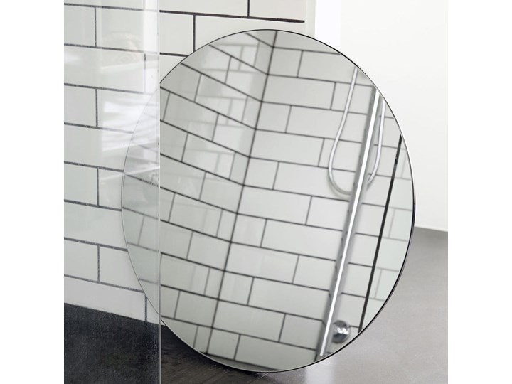 HOUSE DOCTOR LUSTRO WALLS OKRĄGŁE śr. 80 cm Lustro bez ramy Ścienne Pomieszczenie Przedpokój Kolor Biały