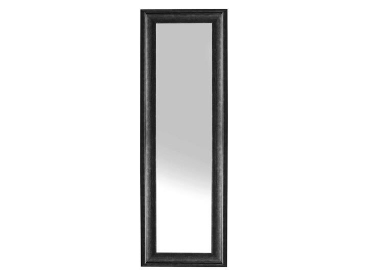 Lustro ścienne wiszące czarne 51 x 141 cm syntetyczna rama styl skandynawski minimalistyczny Prostokątne Styl Klasyczny