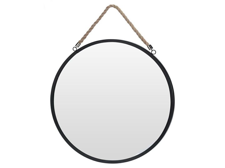 Lustro okrągłe na sznurze 41 cm Styl Industrialny Kategoria Lustra