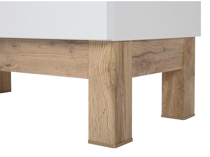 Bettso Wąska szafka pod umywalkę Bali White 40 / biel alpejska + biały połysk Kategoria Szafki stojące Płyta MDF Szerokość 40 cm Wysokość 84 cm Kolor Beżowy