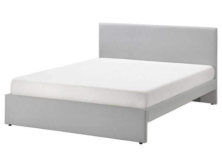 IKEA GLADSTAD Tapicerowana rama łóżka, Kabusa jasnoszary, 160x200 cm Kategoria Łóżka do sypialni Tkanina Łóżko tapicerowane Pojemnik na pościel Bez pojemnika