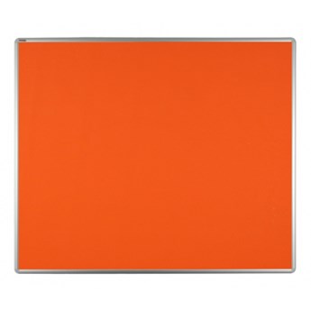 Tablica tekstylna ekoTAB w aluminiowej ramie 120 x 90 cm, pomarańczowa