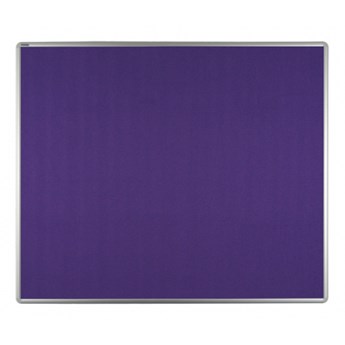 Tablica tekstylna ekoTAB w aluminiowej ramie 120 x 90 cm, fioletowa