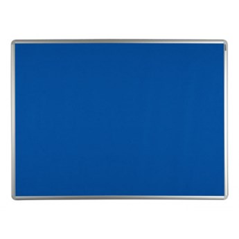 Tablica tekstylna ekoTAB w aluminiowej ramie, 90 x 60 cm, niebieska
