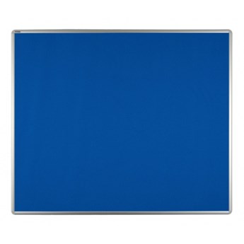 Tablica tekstylna ekoTAB w aluminiowej ramie 120 x 90 cm, niebieska