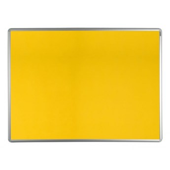 Tablica tekstylna ekoTAB w aluminiowej ramie, 90 x 60 cm, żółta