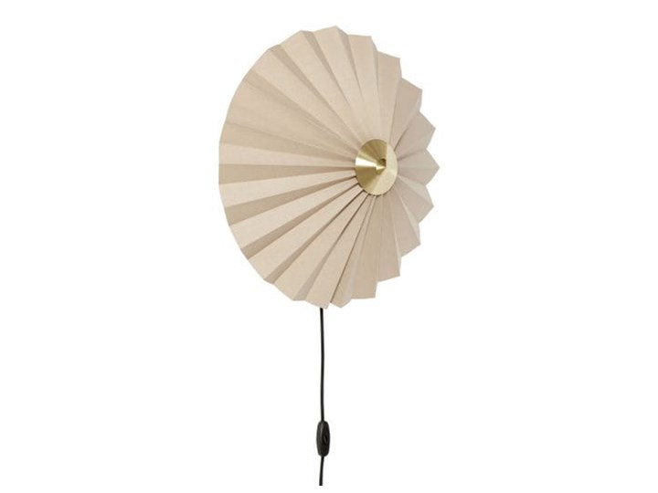HUBSCH LAMPA ŚCIENNA KINKIET FLOWER BEŻ Tkanina Metal Kinkiet z kloszem Kategoria Lampy ścienne Kolor Beżowy