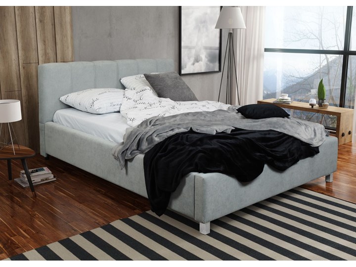 Łóżko Polo tapicerowane z pojemnikiem Łóżko tapicerowane Rozmiar materaca 160x200 cm