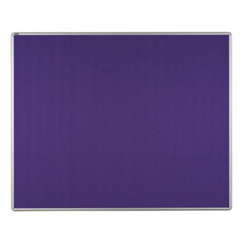 Tablica tekstylna ekoTAB w aluminiowej ramie, 150x120 cm, fioletowa