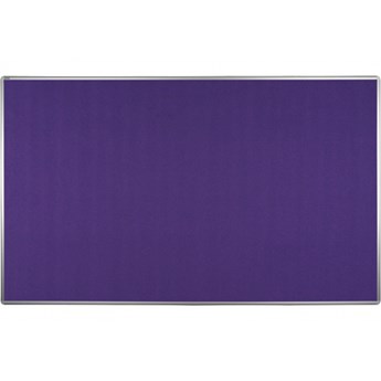 Tablica tekstylna ekoTAB w aluminiowej ramie, 200x120 cm, fioletowa