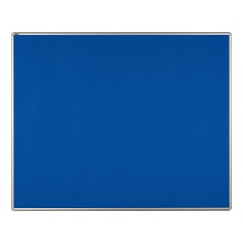 Tablica tekstylna ekoTAB w aluminiowej ramie, 150x120 cm, niebieska