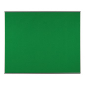 Tablica tekstylna ekoTAB w aluminiowej ramie, 150x120 cm, zielona