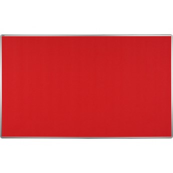 Tablica tekstylna ekoTAB w aluminiowej ramie, 200x120 cm, czerwona