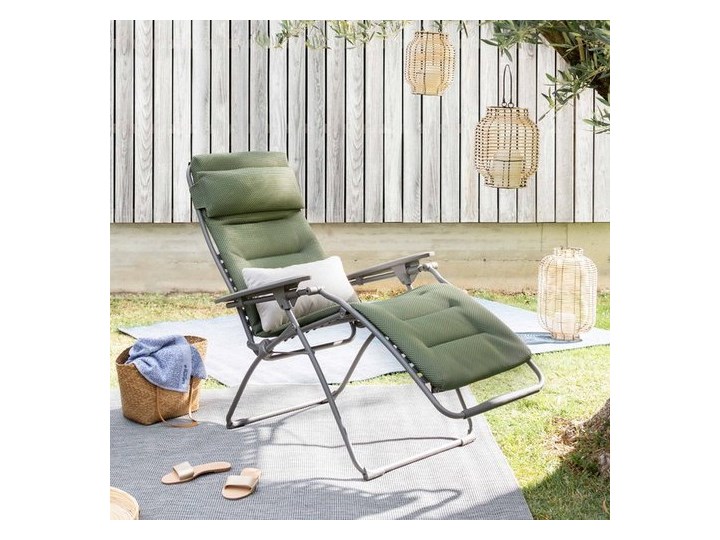 Leżak Lafuma FUTURA LFM3130 9548 kolor Olive Becomfort Kategoria Leżaki ogrodowe Składane Metal Kolor Zielony