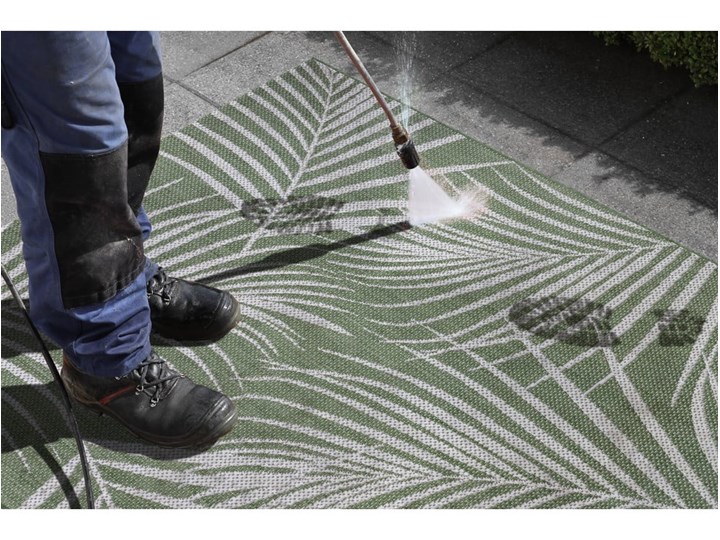 Zielony dywan odpowiedni na zewnątrz Ragami Flora, 160x230 cm Syntetyk Dywany Prostokątny Pomieszczenie Balkon i taras