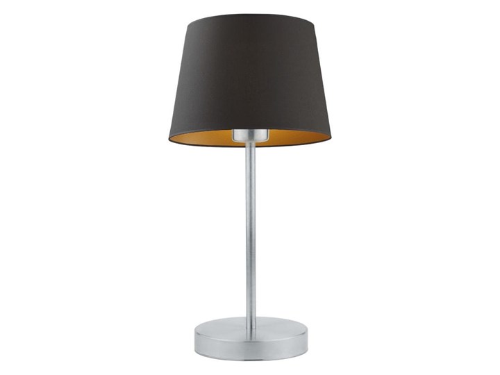 LAMPA BIURKOWA NOCNA PREXA STOŻEK WELUR GOLDEN Lampa z abażurem Lampa nocna Wysokość 47 cm Styl Nowoczesny