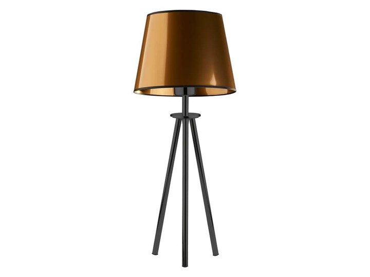 LAMPA NA STOLIK KANIS STOŻEK WELUR Tkanina Wysokość 50 cm Stal Chrom Lampa z abażurem Kategoria Lampy stołowe