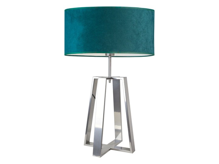 LAMPA NA STOLIK NOCNA BELTO WALEC WELUR Lampa z abażurem Drewno Lampa nocna Kategoria Lampy stołowe Wysokość 50 cm Tkanina Pomieszczenie Salon