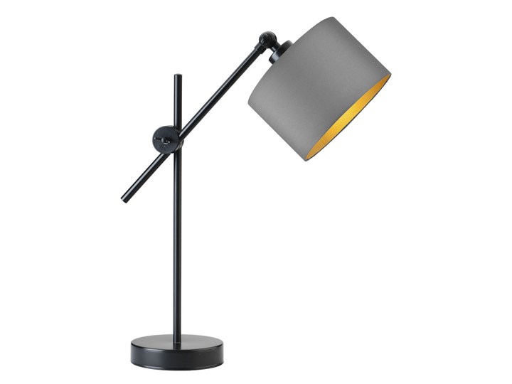 LAMPA NA STOLIK BIURKOWA SOLTE GOLDEN Lampa z abażurem Wysokość 50 cm Lampa biurkowa Kolor Złoty Styl Nowoczesny