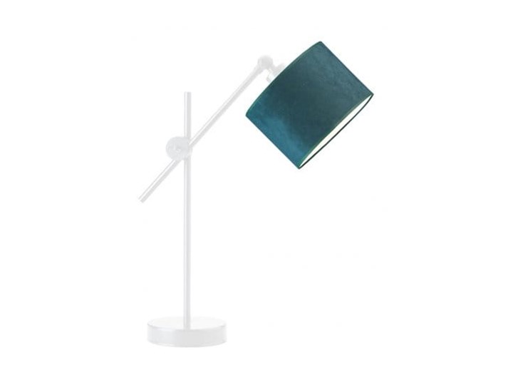 LAMPA NA STOLIK BIURKOWA SOLTE WELUR GOLDEN Stal Styl Nowoczesny Lampa biurkowa Lampa z abażurem Wysokość 50 cm Tkanina Pomieszczenie Sypialnia
