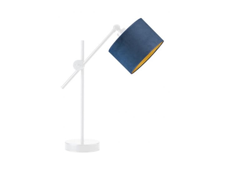 LAMPA NA STOLIK BIURKOWA SOLTE WELUR GOLDEN Tkanina Wysokość 50 cm Lampa z abażurem Lampa biurkowa Stal Kategoria Lampy stołowe Pomieszczenie Salon