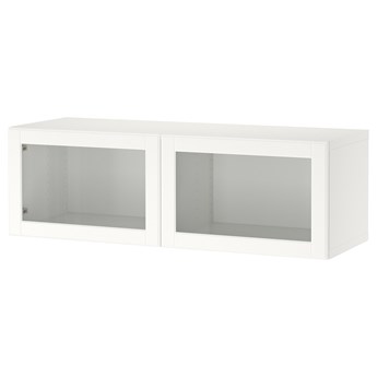 IKEA BESTÅ Szafka z drzwiczkami, Biały/Ostvik biały, 120x42x38 cm