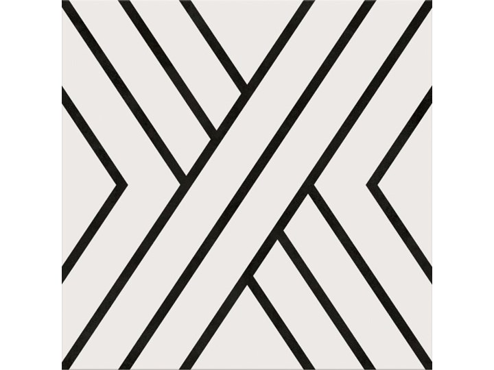 Gres szkliwiony PANEL LINES white-black 29,8x29,8 gat. I Płytki podłogowe Płytki ścienne 29,8x29,8 cm Kolor Biały Płytki tarasowe Płytki elewacyjne Kolor Czarny