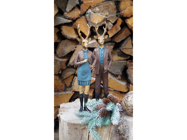 Figurka Jeleń Pani 11x7x8 cm Zwierzęta Kategoria Figury i rzeźby